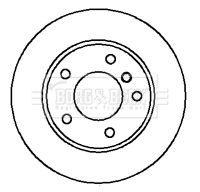 BORG & BECK Тормозной диск BBD5735S